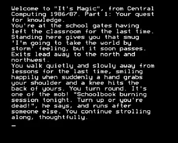 It's Magic (1987)(Central Computing)[h TSTH] screen shot game playing